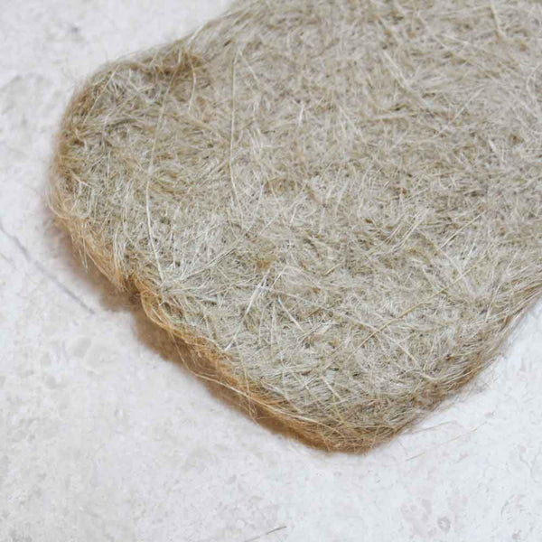 ORGANIC HEMP SPONGE - Natural Hand-Felted Skin Exfoliating Scrubber