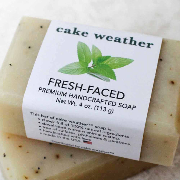 FRESH-FACED - Tea Tree + Mint Clarifying Natural Soap