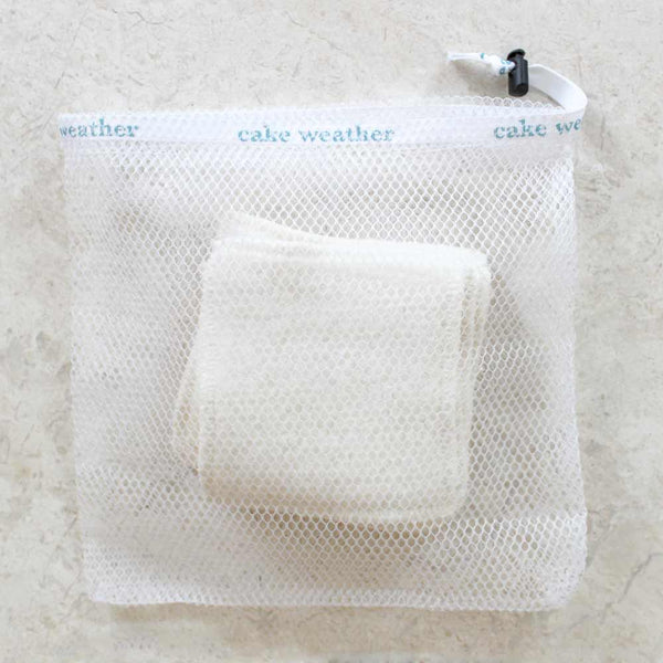 SHERPA WIPES - GOTS-Certified Organic Cotton Reusable Makeup Remover Pads (Set of 7)